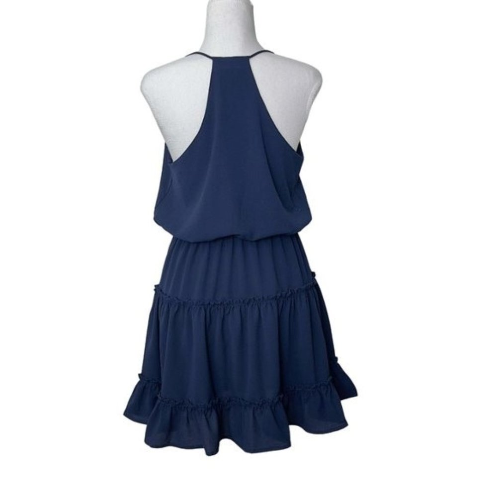 VICI Karty Ruffle Tiered Dress - Navy - Small NEW - Picture 6 of 8